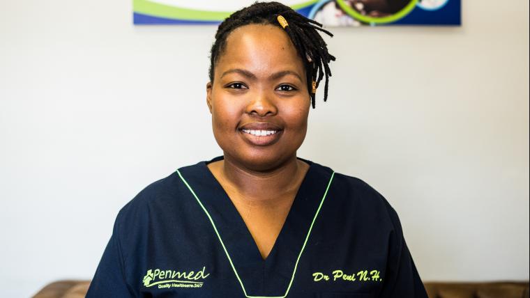 This doctor is on call seven days a week for her community